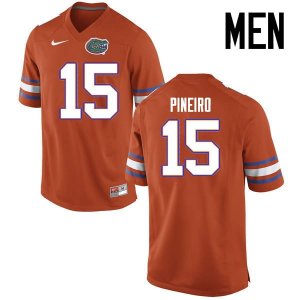 Men's Florida Gators #15 Eddy Pineiro NCAA Nike Orange Authentic Stitched College Football Jersey AXD3062TH